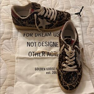 Golden Goose Leopard Star Sneakers